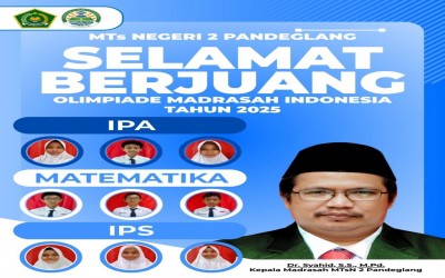 MTsN 2 Pandeglang Kirim Sembilan Siswa Terbaik Ikuti Olimpiade Madrasah Indonesia (OMI) Tingkat Kabupaten Tahun 2025 Bidang  Sains